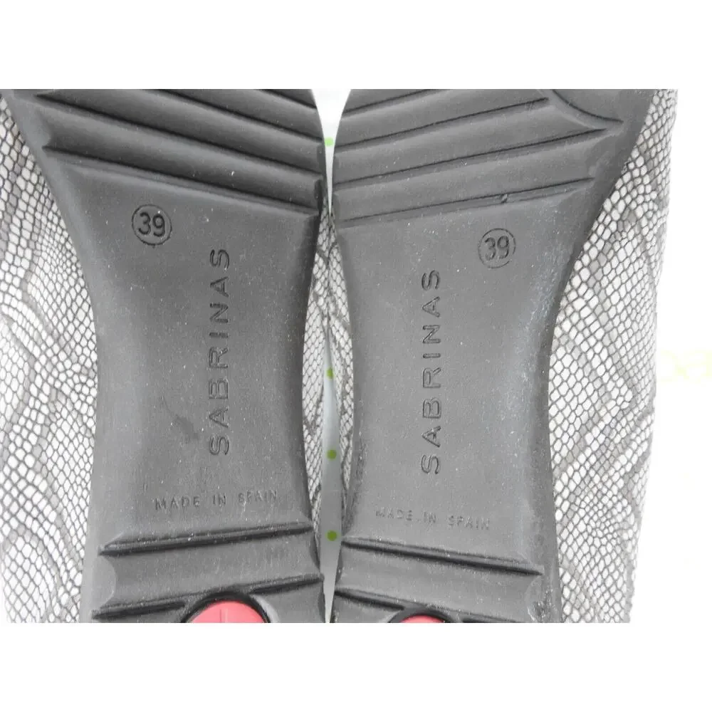 Sabrinas London women's size 39 8 M ballet flats slip on comfort shoes leather b